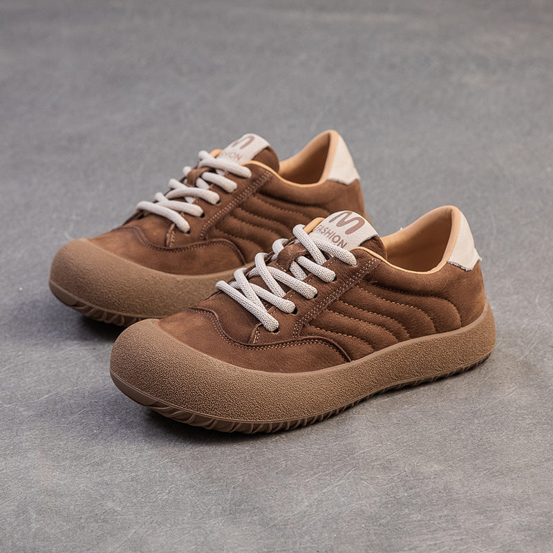 Women's Leather Casual Casual Sneakers Comfort Shoes-RAIIFY