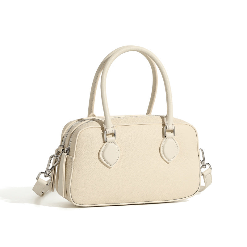 Women's Fashion Leather Mini Boston Bag-RAIIFY