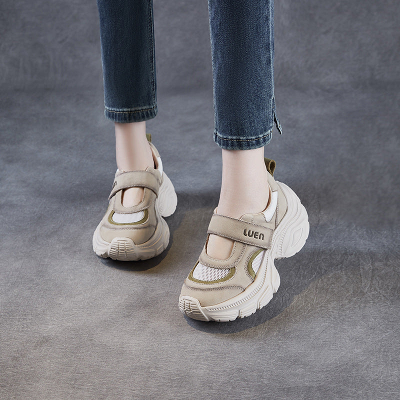 Women Breathable Mesh Casual Low Top Velcro Shoes-RAIIFY