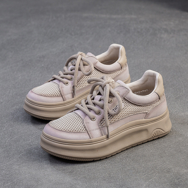 Women Fashion Breathable Mesh Flat Casual Shoes-RAIIFY