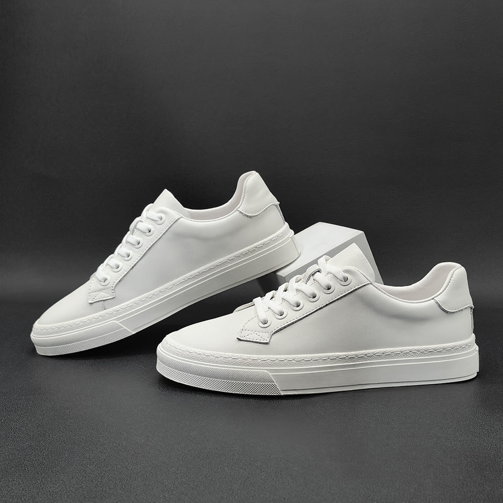 Men Minimalism Pure Leather Fashion Flat Casual Shoes-RAIIFY