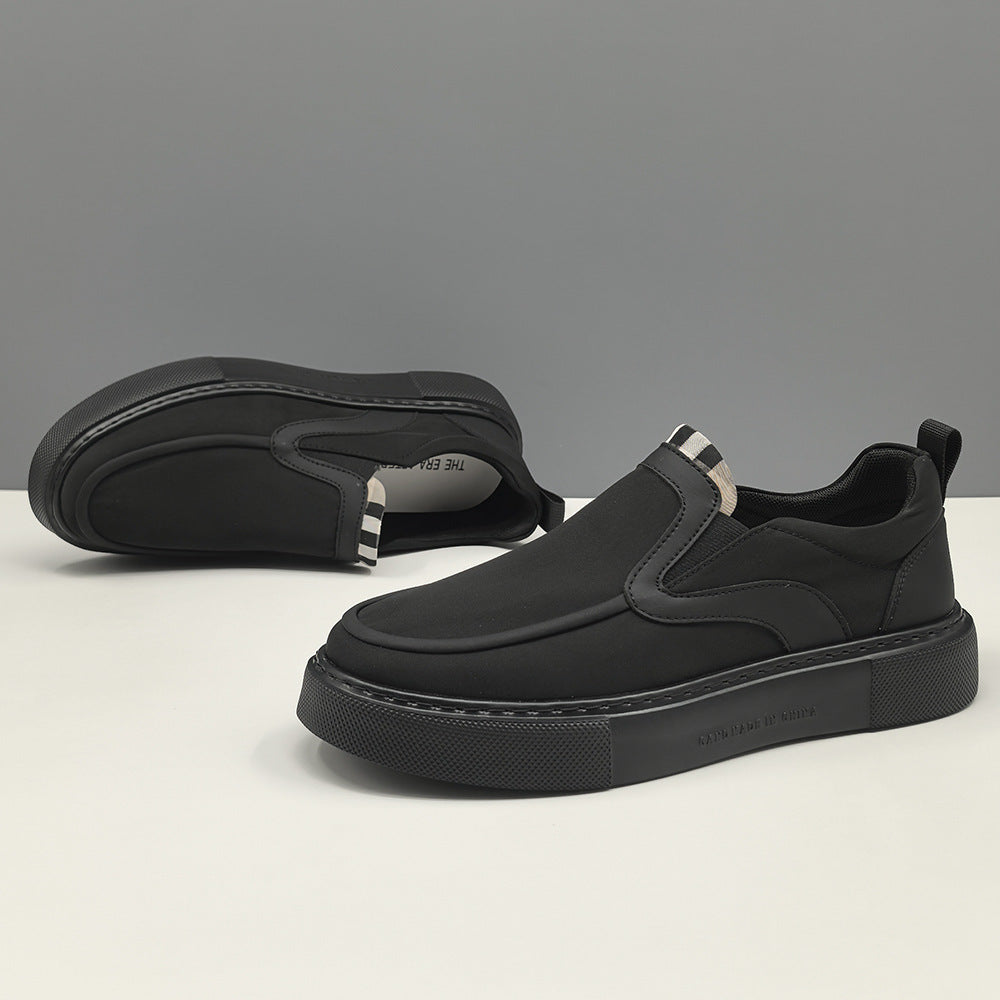Men Minimalism Plain Canvas Slip-on Casual Shoes-RAIIFY