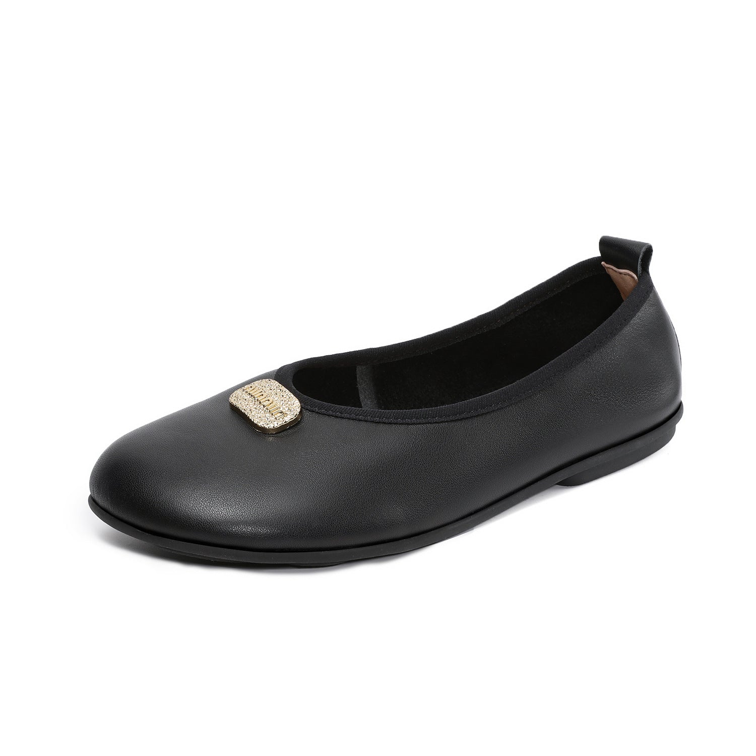 Women's Minimalism Leather Casual Slip-on Flats-RAIIFY