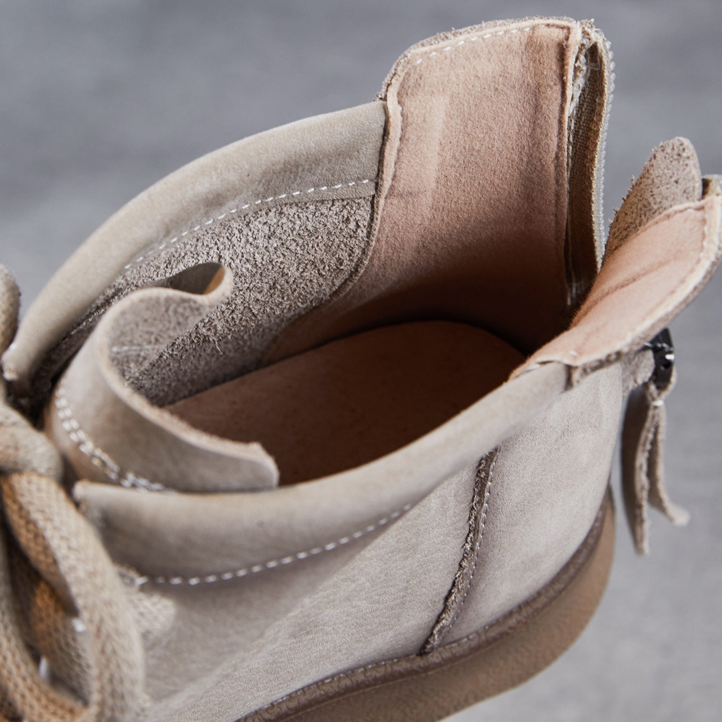 Women's Vintage Leather Casual Flat Ankle Boots-RAIIFY