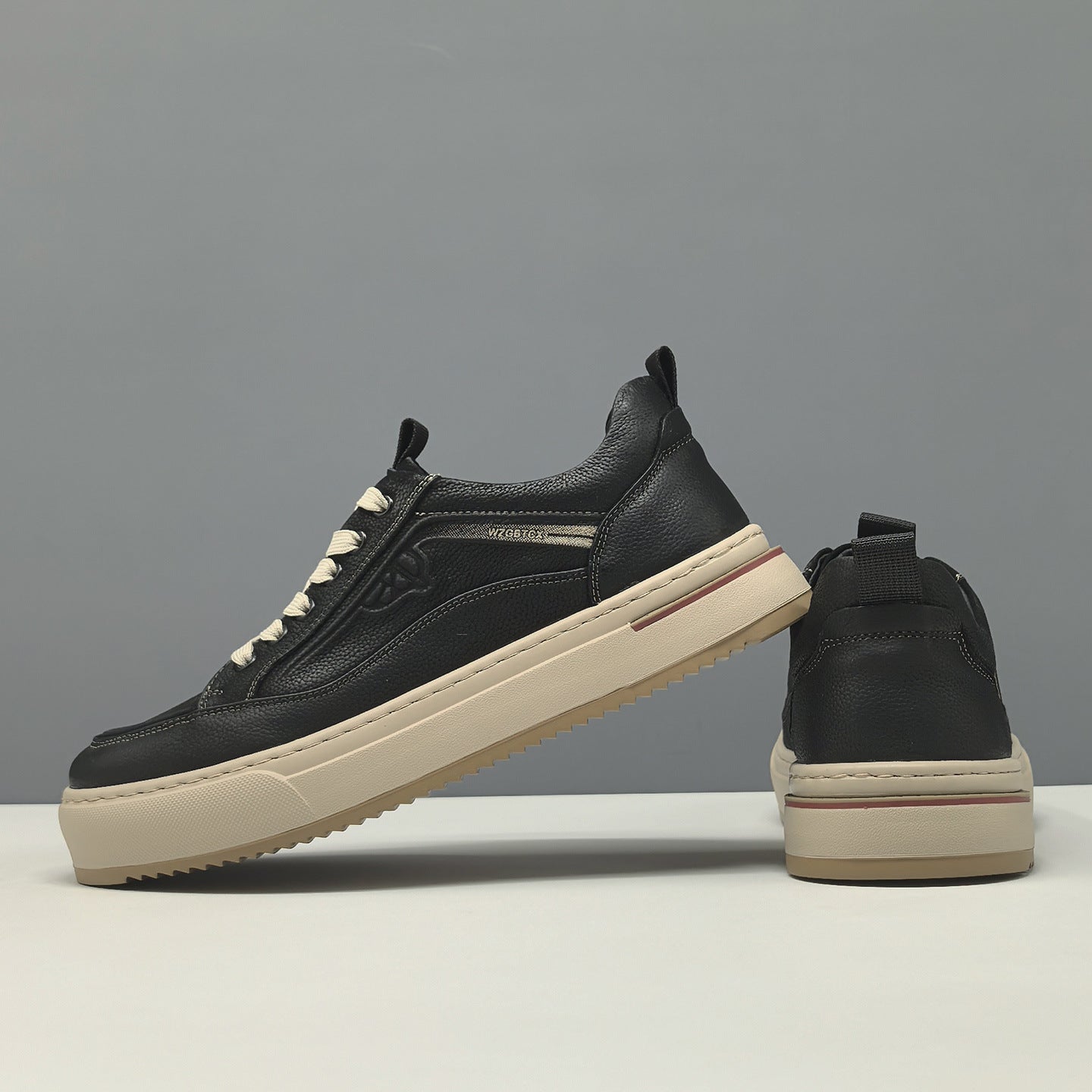 Men's Minimalist Breathable Leather Flat Casual Shoes-RAIIFY