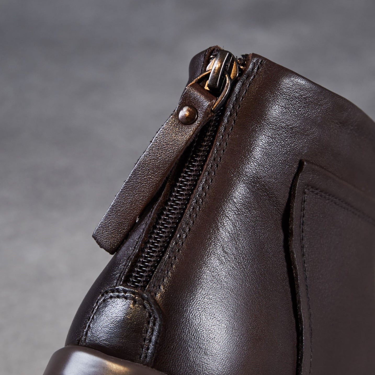 Women's Minimalist Leather Furred Ankle Boots-RAIIFY