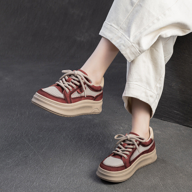 Women Fashion Breathable Mesh Flat Casual Shoes-RAIIFY