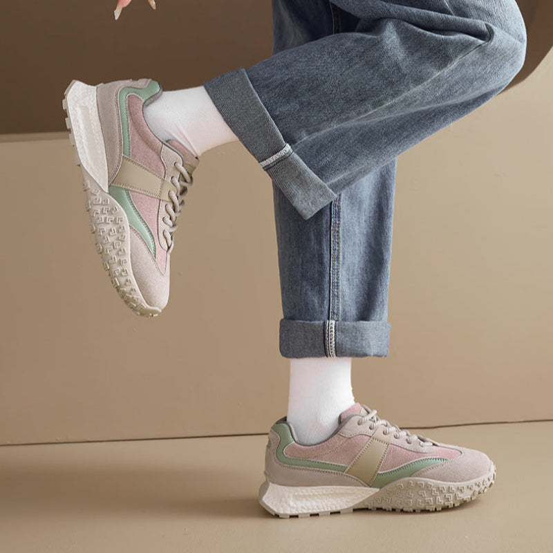 Women's Fashion Color Matching Platform Sneakers-RAIIFY