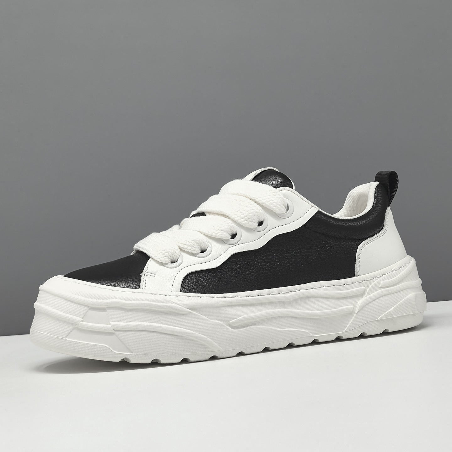 Men's Fashion Leather Minimalist Casual Sneakers-RAIIFY