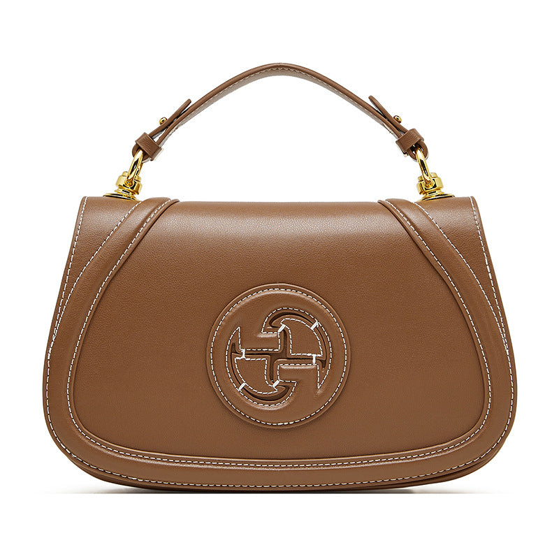 Women's Retro Plain Leather Mini Cross Body Purse-RAIIFY