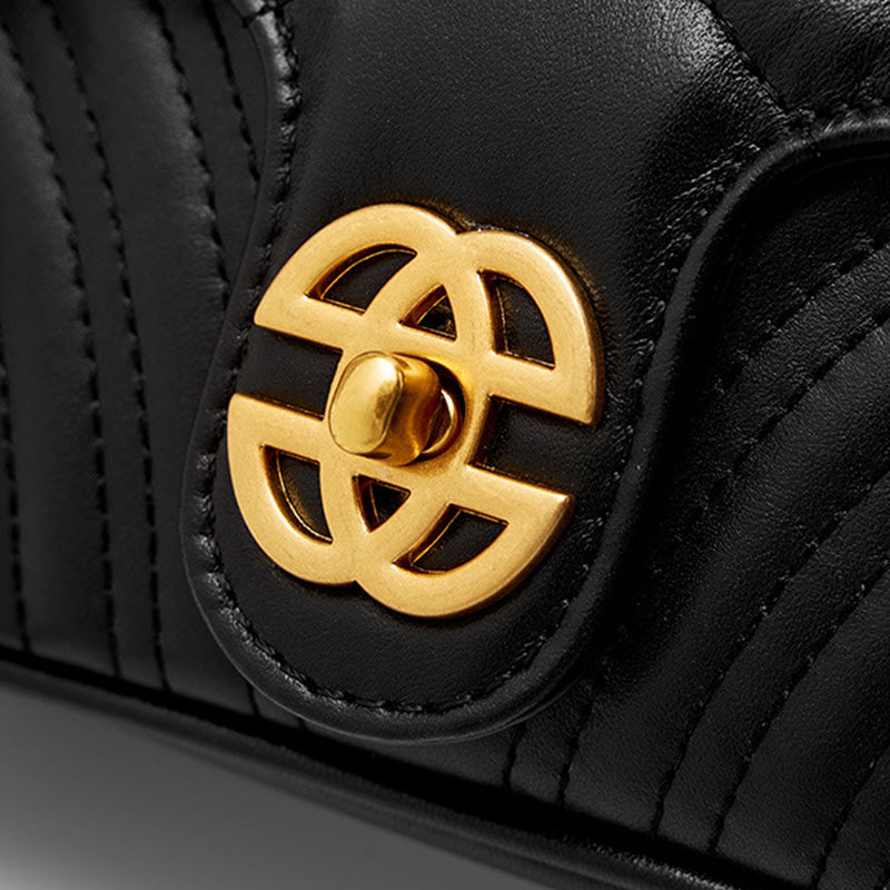 Women Stylish Chain Strap Leather Casual Bag-RAIIFY