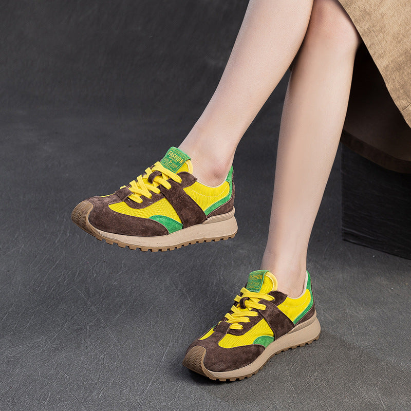 Women Color Matching Patchwork Casual Training Sneakers-RAIIFY