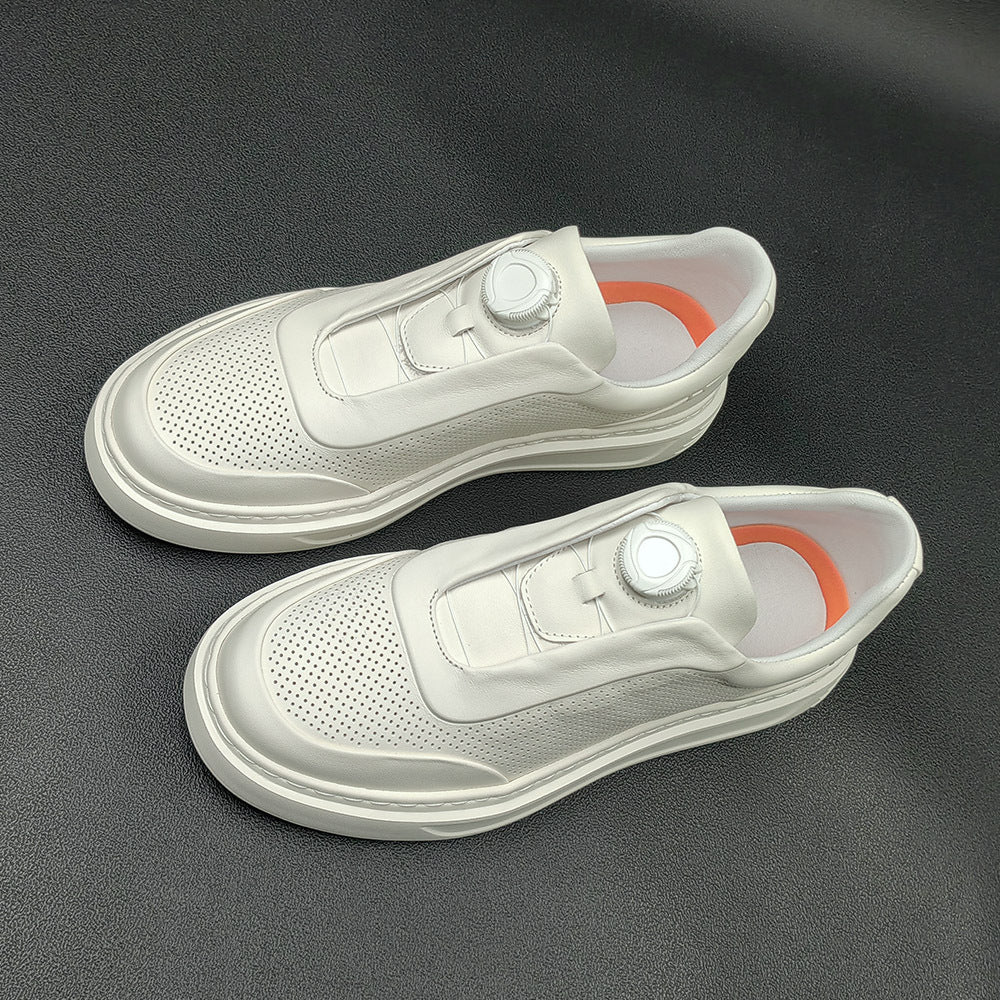 Men Minimalist Fashion Breathable Leather Casual Shoes-RAIIFY