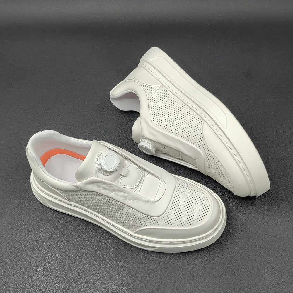 Men Minimalist Fashion Breathable Leather Casual Shoes-RAIIFY
