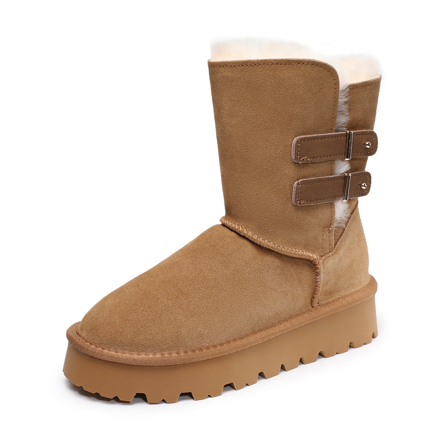 Women's Suede Retro Soft Comfort Snow Boots-RAIIFY