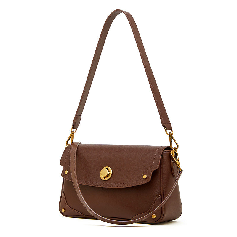 Women's Fashion Leather Small Square Shoulder Crossbody Bag-RAIIFY