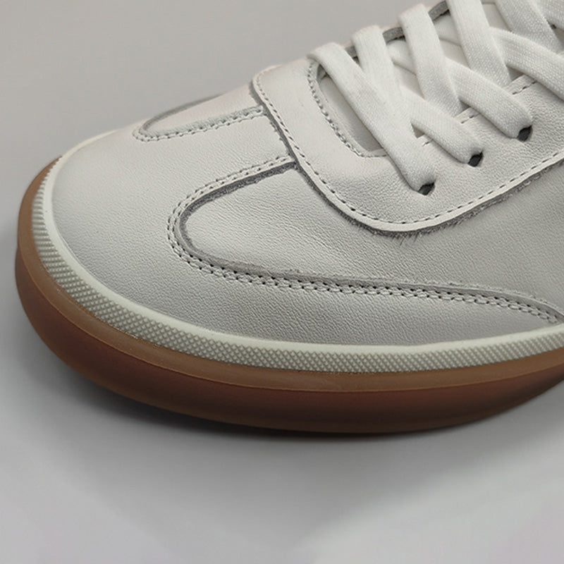 Men Fashion Soft Leather Flat Casual Shoes-RAIIFY