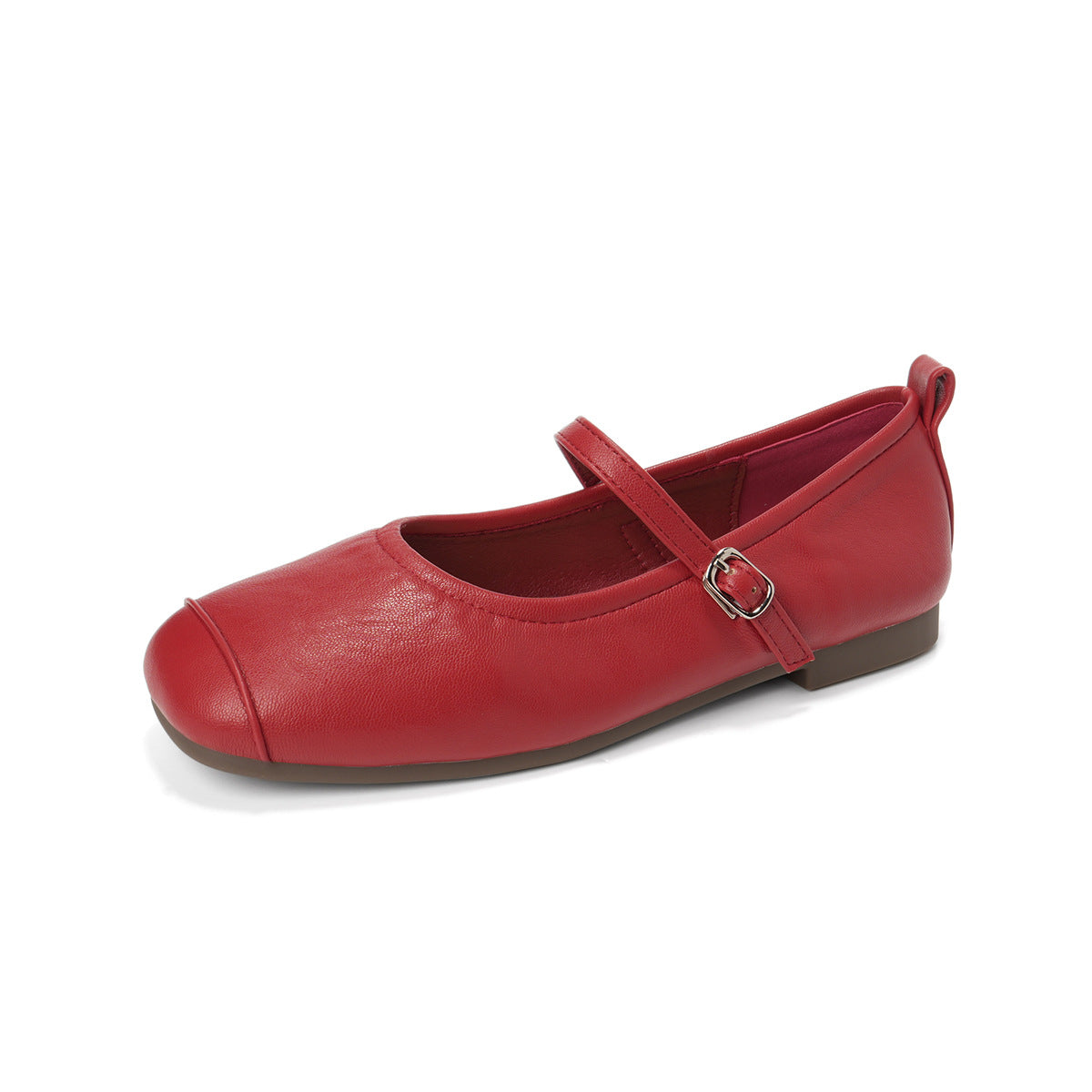 Women's Minimalism Fashion Soft Buckle Mary Jane Flats-RAIIFY