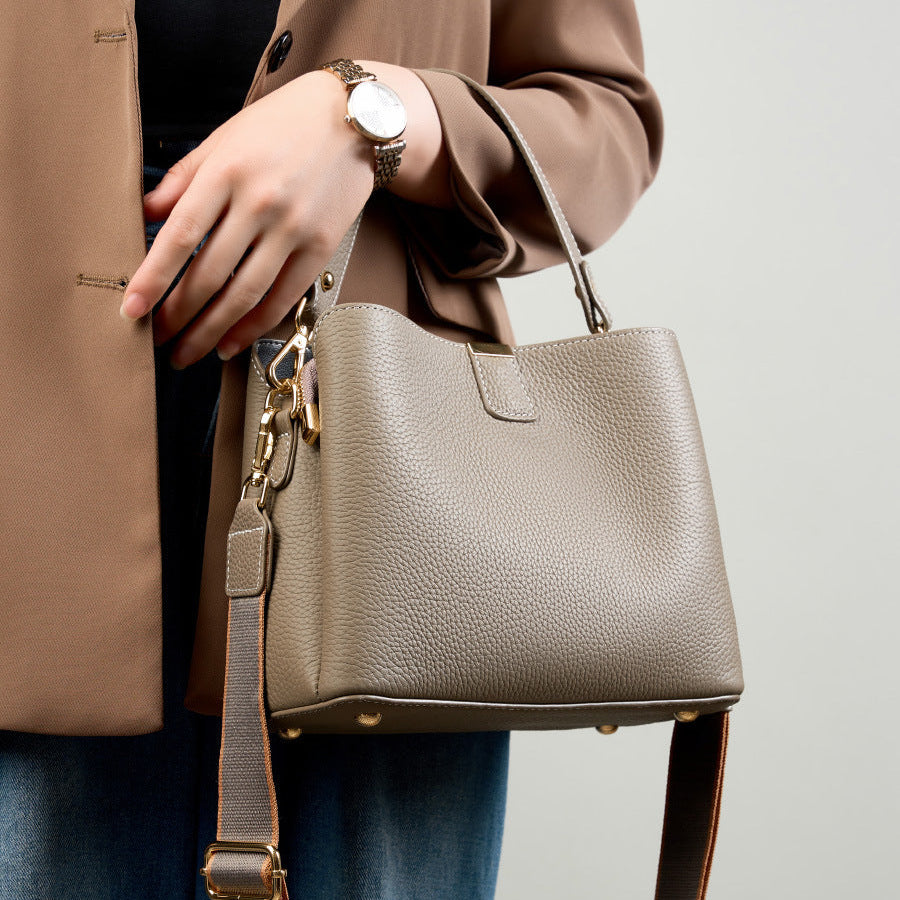 Women Fashion Plain Leather Casual Purse-RAIIFY