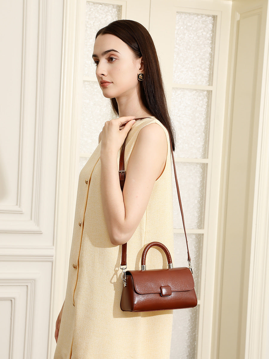 Women's Fashion Genuine Leather Mini Crossbody Bag-RAIIFY