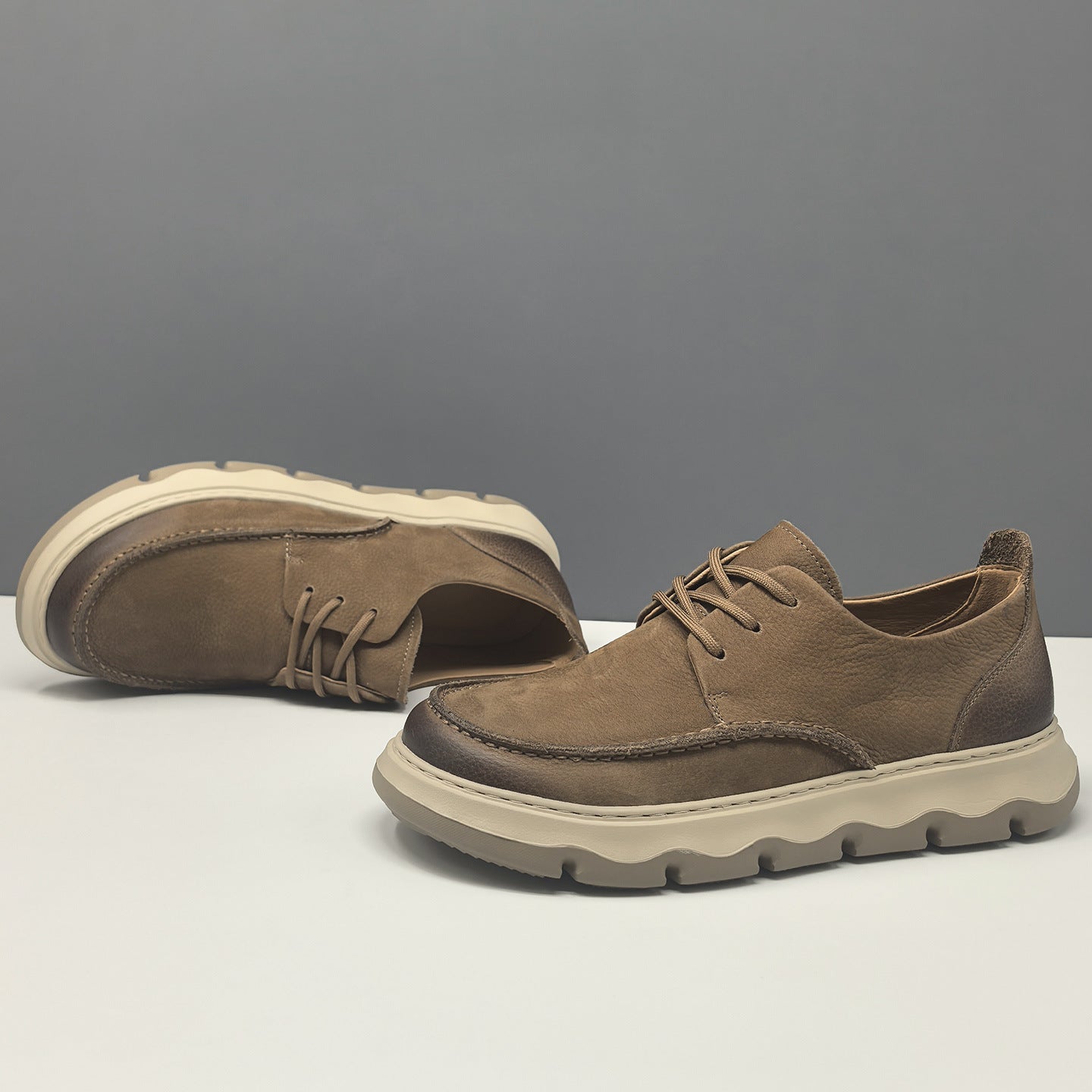 Men's Breathable Genuine Leather Retro Casual Shoes-RAIIFY
