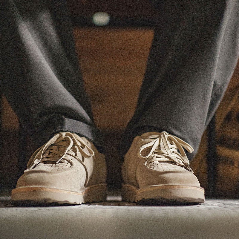 Men's Vintage Breathable Leather Flat Casual Shoes-RAIIFY