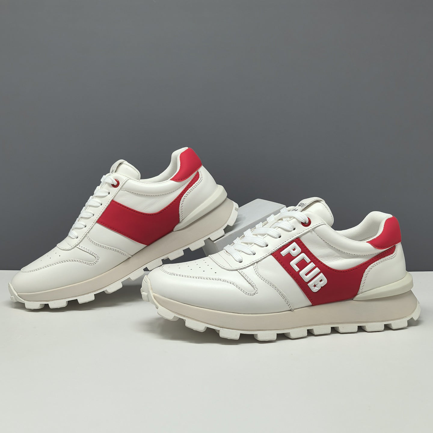 Men's Fashion Breathable Leather Casual Sneakers-RAIIFY