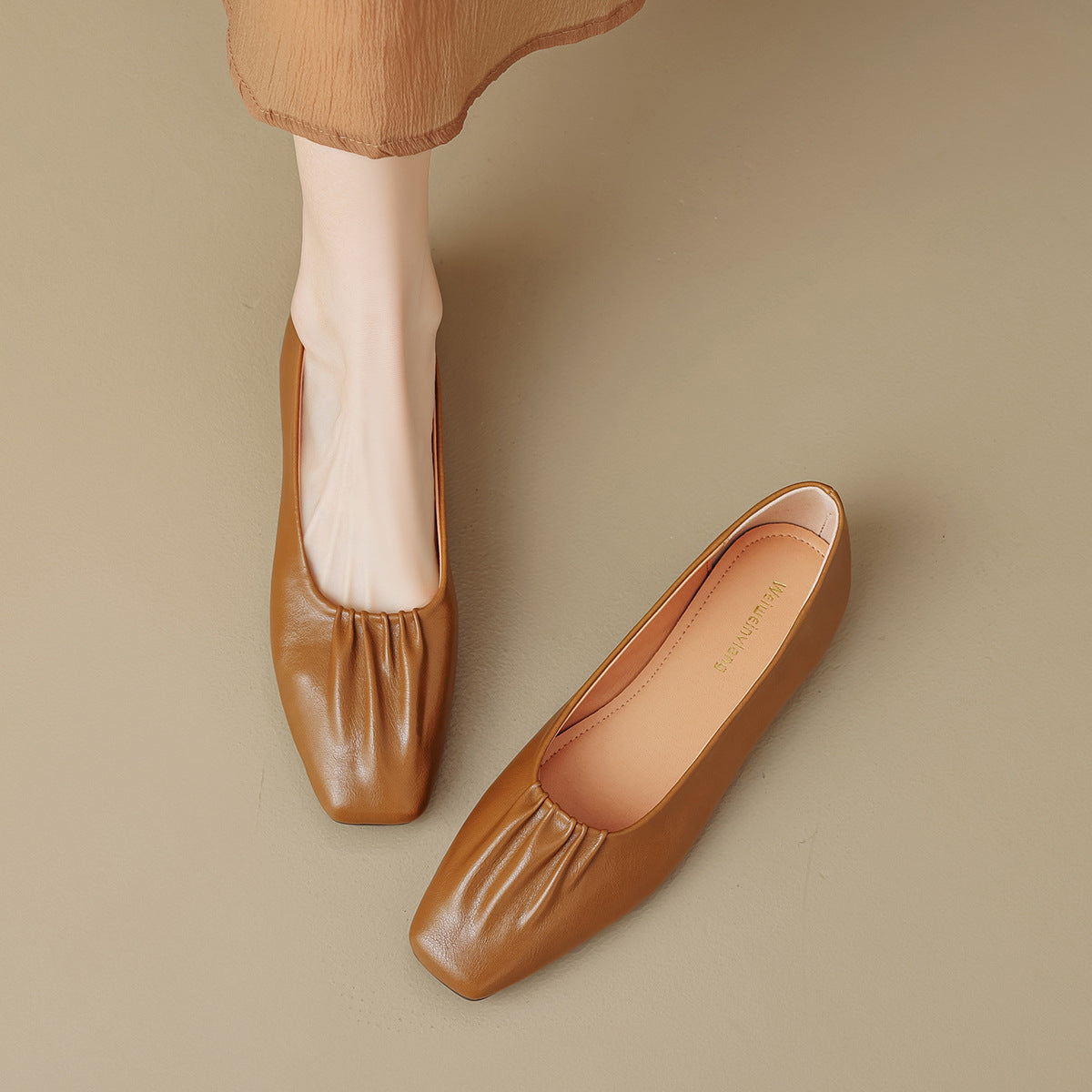 Women Casual Fashion Square Toe Soft Flats-RAIIFY