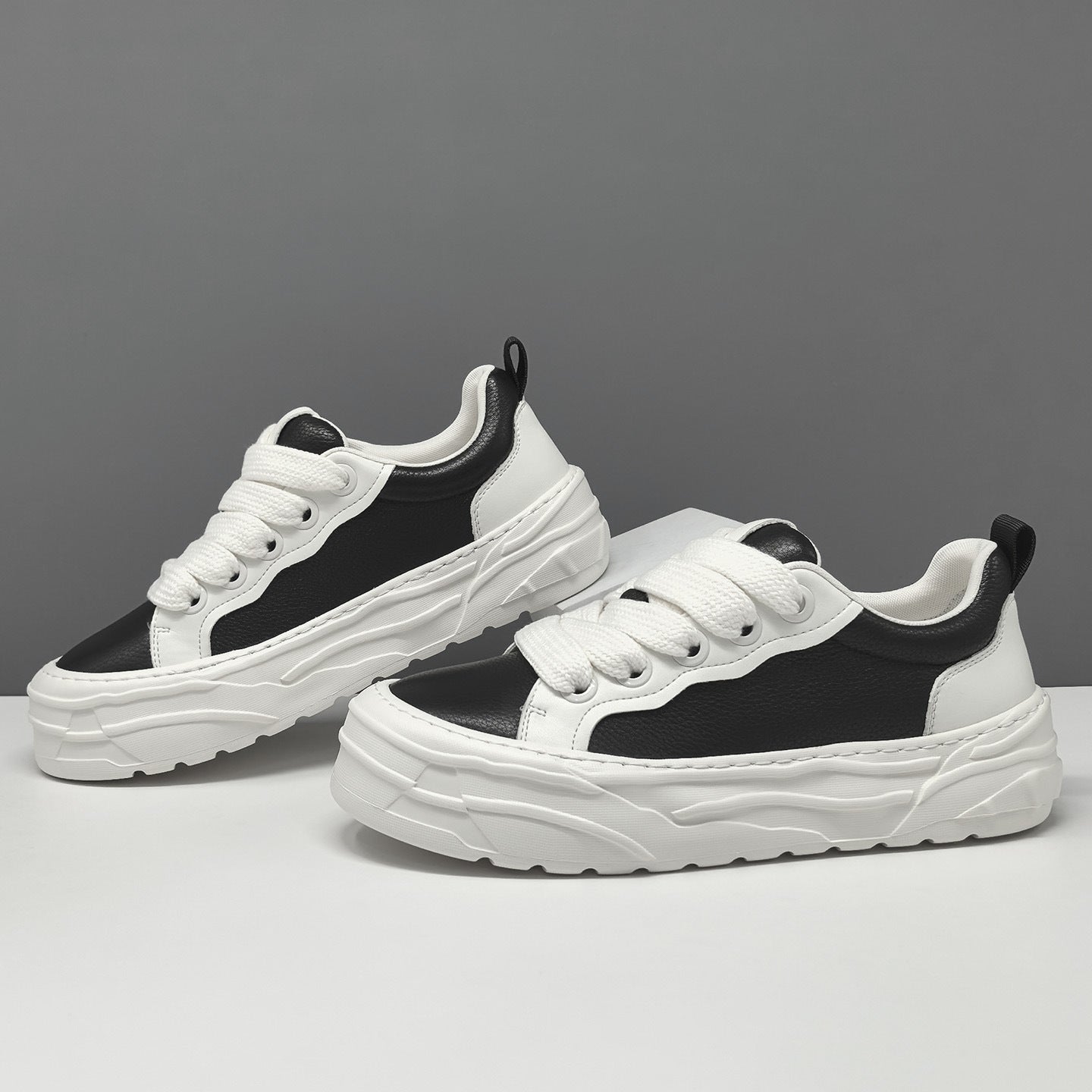 Men's Fashion Leather Minimalist Casual Sneakers-RAIIFY