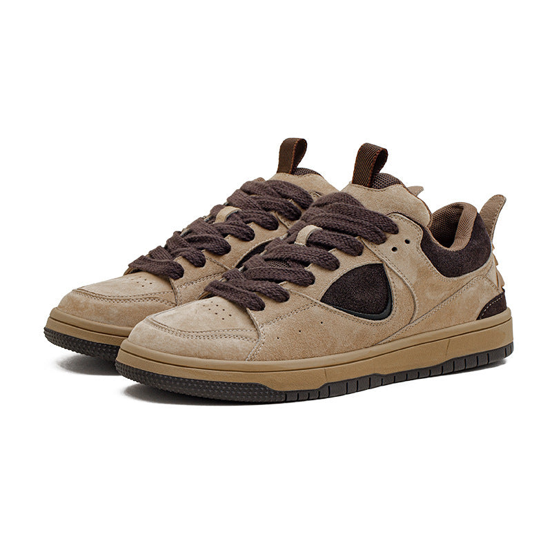 Men's Retro Breathable Leather Low Top Casual Sneakers-RAIIFY