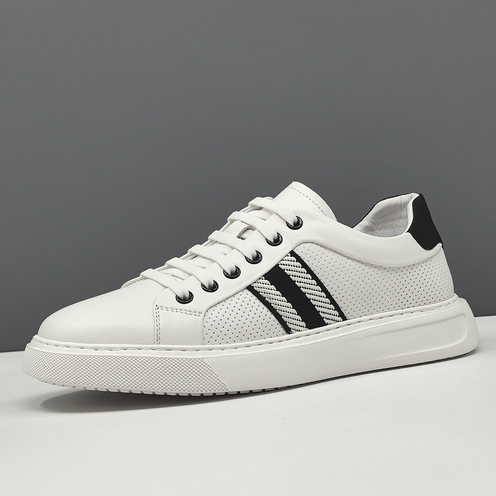 Men's Fashion Breathable Leather Flat Slip-on Casual shoes-RAIIFY