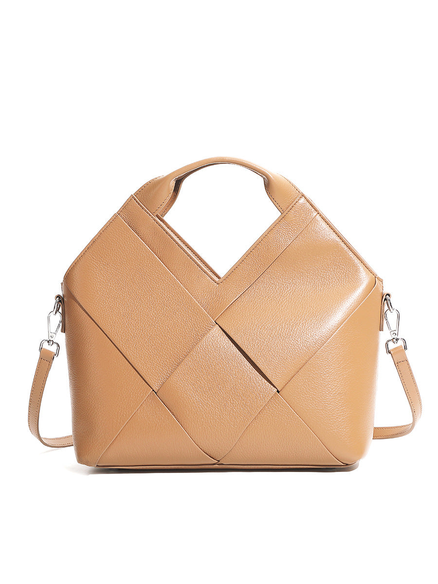 Women's Minimalism Woven Leather Tote Bag-RAIIFY