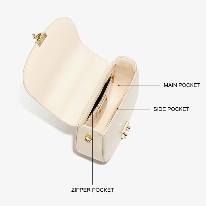 Women's Minimalist Leather Casual Cross Body Bag-RAIIFY