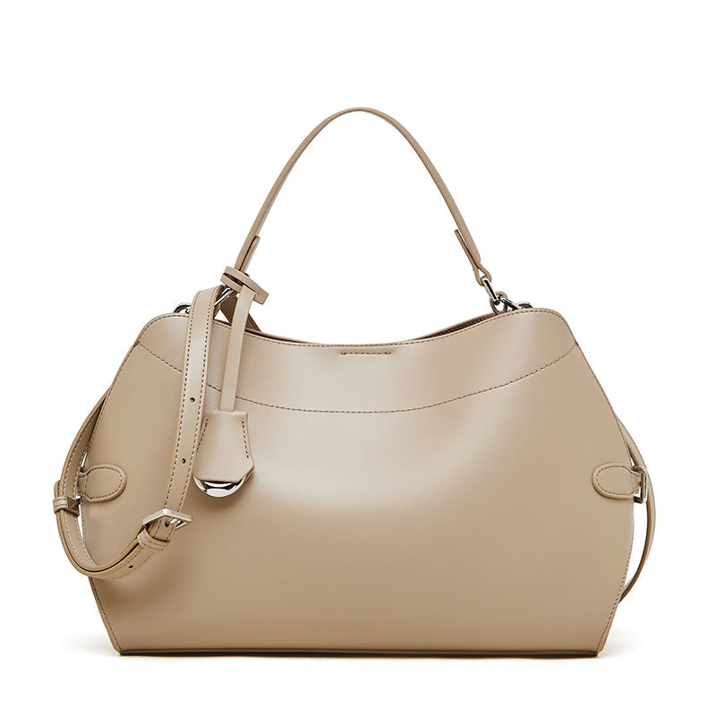 Women's Plain Leather Fashion Satchel Bag-RAIIFY