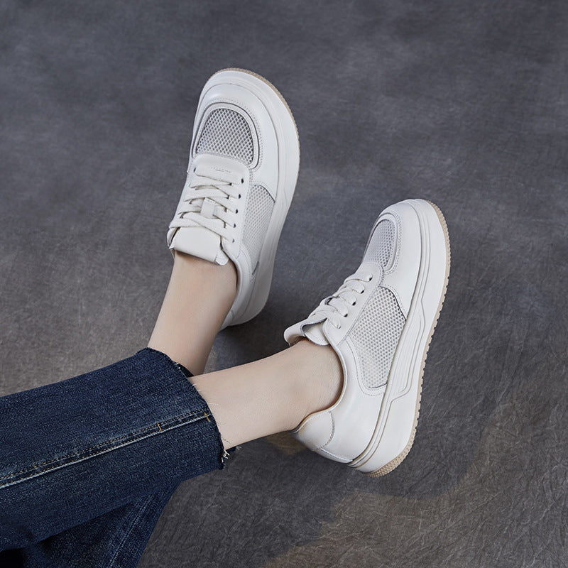 Women Minimalism Fashion Breathable Mesh Flat Sneakers-RAIIFY