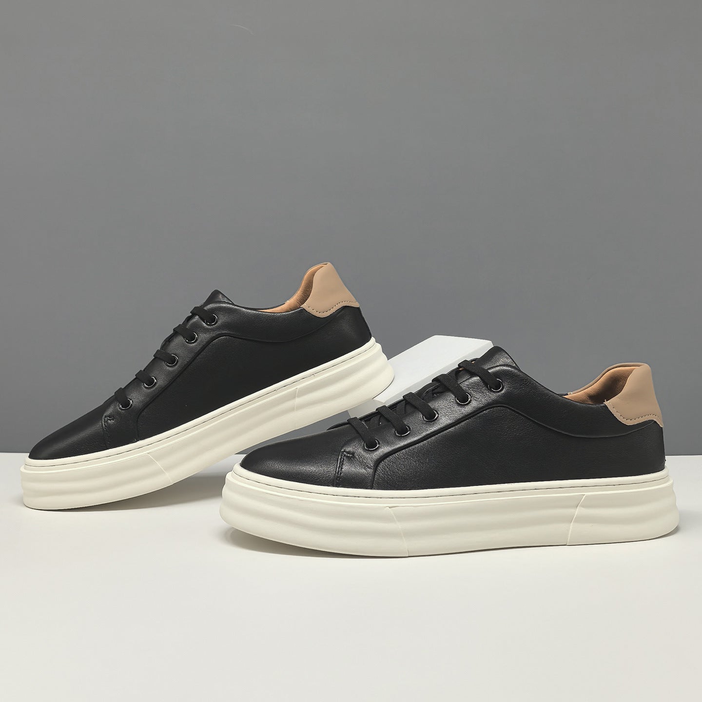 Men's Fashion Minimalist Leather Flat Slip-on Casual Shoes-RAIIFY