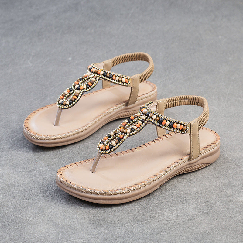 Women Casual Fashion Handmade Flip Flops Sandals-RAIIFY