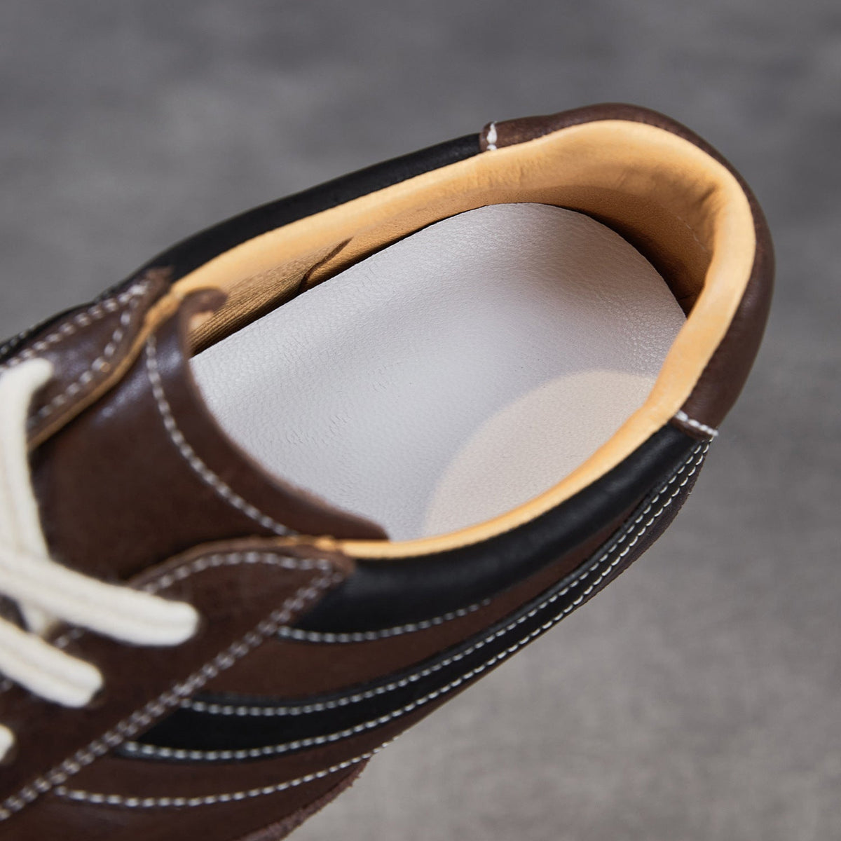 Women's Vintage Leather Flat Training Casual Shoes-RAIIFY