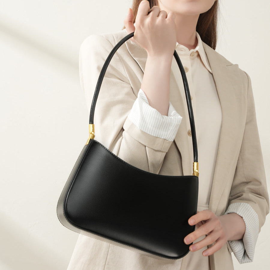Women Minimalism Fashion Leather Casual Shoulder Bag-RAIIFY