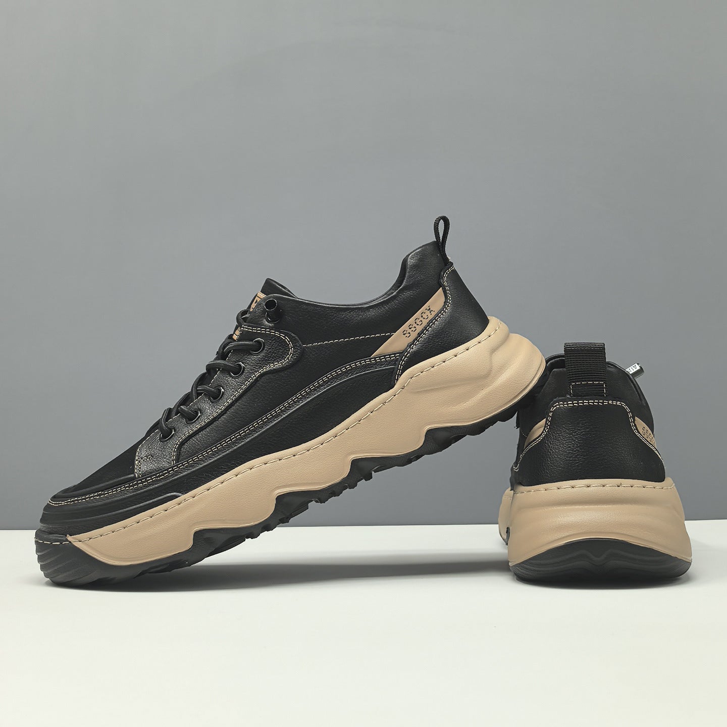 Men's Fashion Genuine Leather Slip-on Casual Shoes-RAIIFY