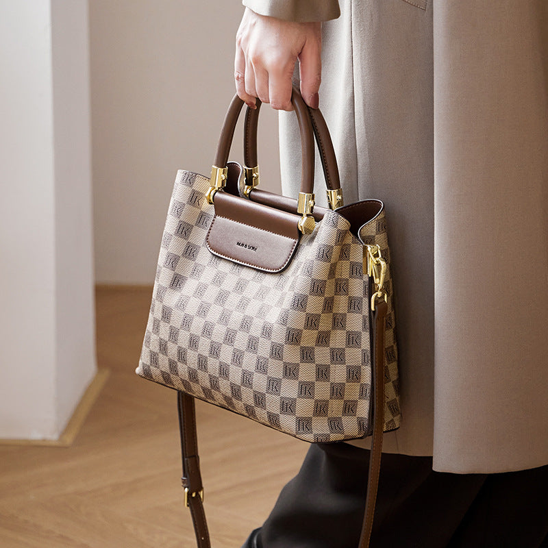 Women Fashion Embossed Canvas Casual Tote Bag-RAIIFY