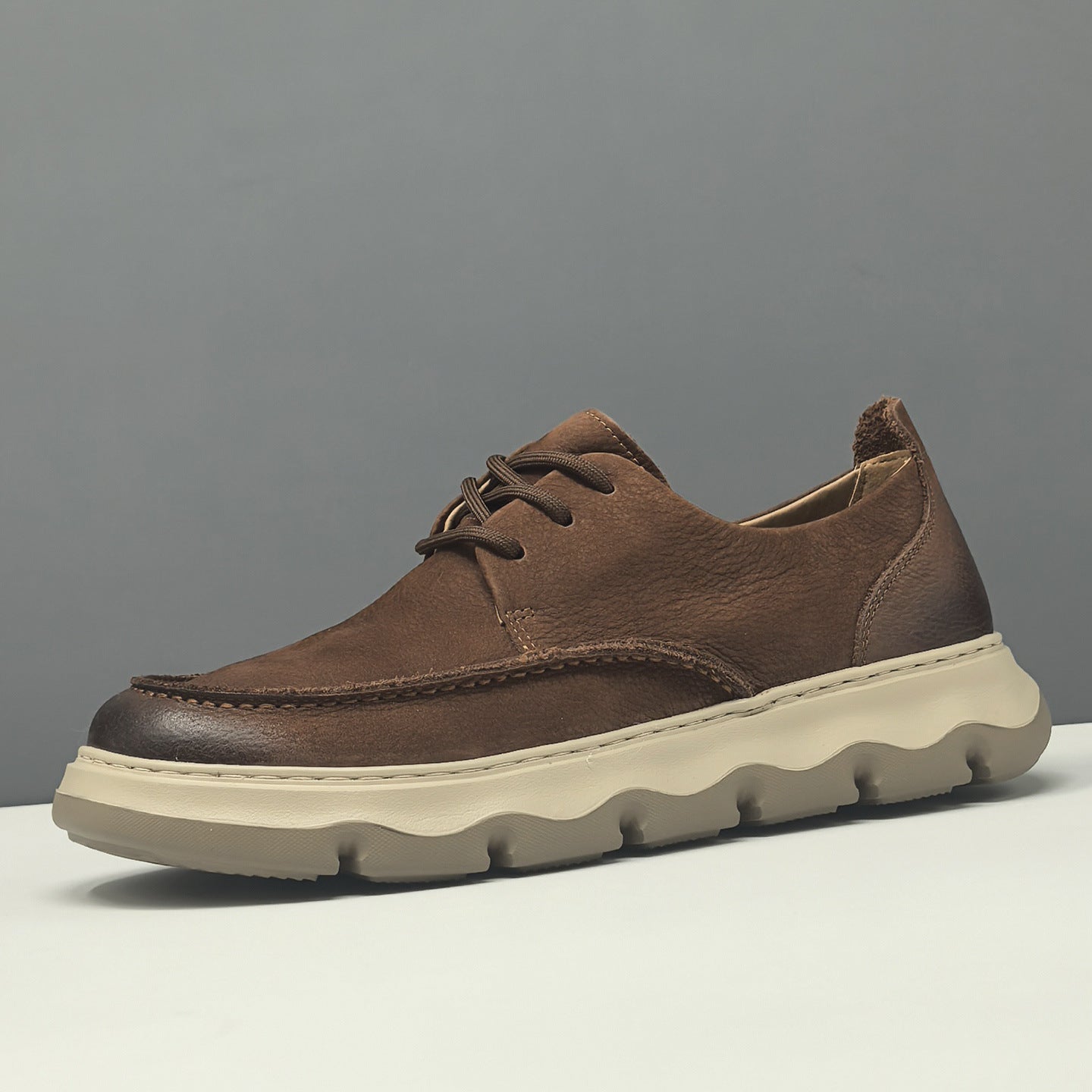 Men's Breathable Genuine Leather Retro Casual Shoes-RAIIFY