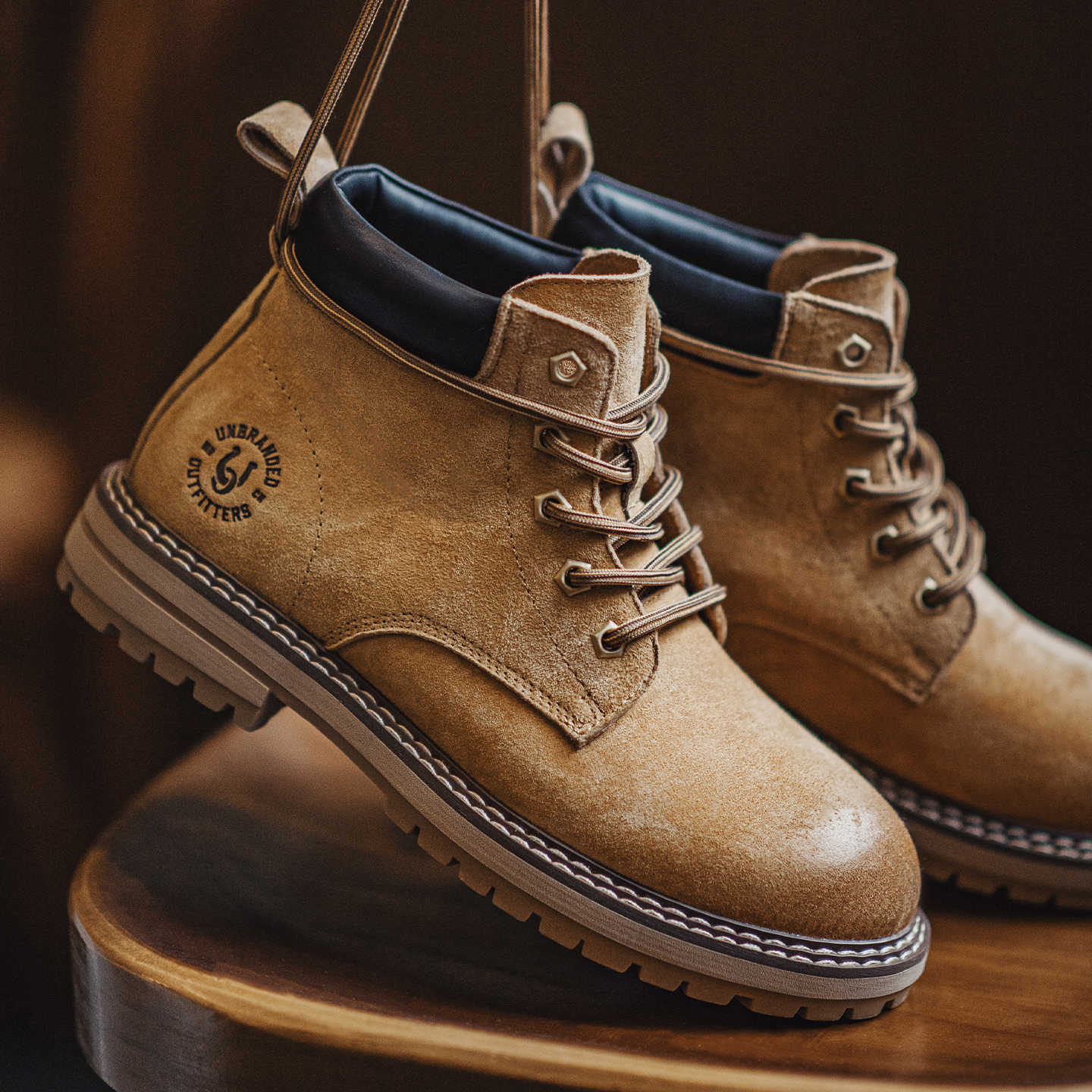 Men's Classic Leather Casual Ankle Work Boots-RAIIFY