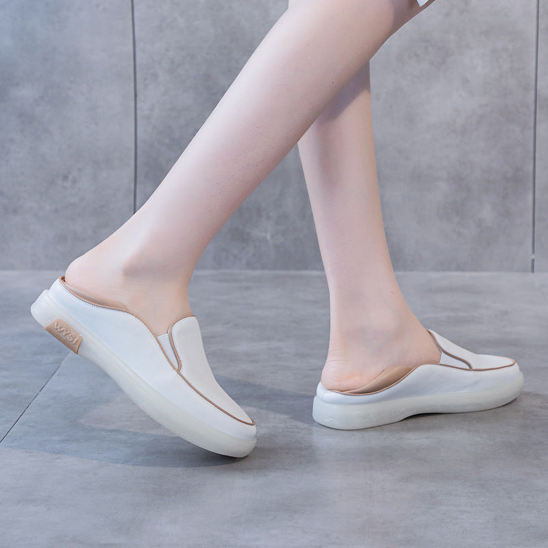 Women's Minimalist Soft Leather Comfort Loafers-RAIIFY