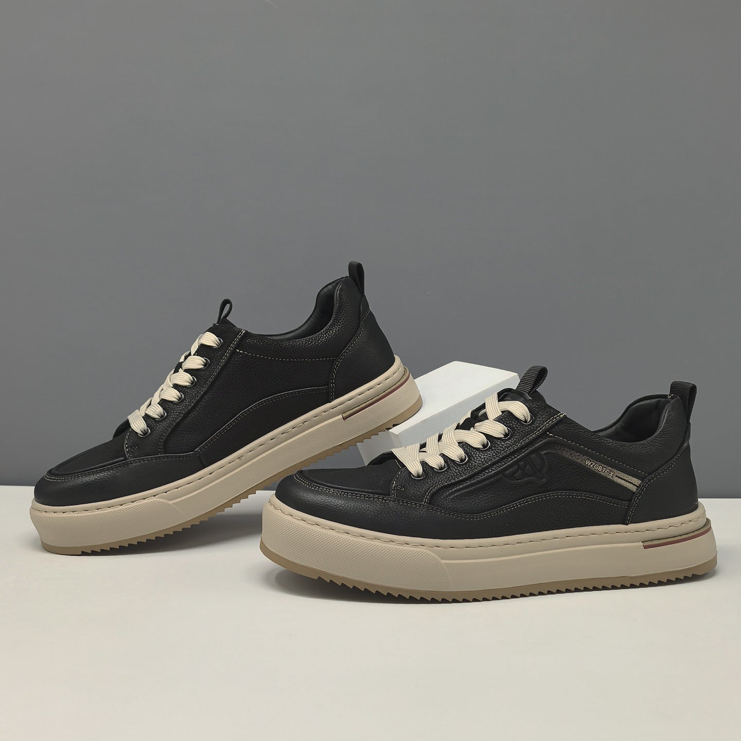 Men's Minimalist Breathable Leather Flat Casual Shoes-RAIIFY