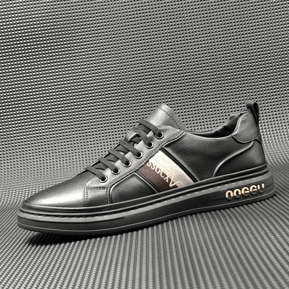 Men Fashion Leather Flat Slip-on Casual Shoes-RAIIFY