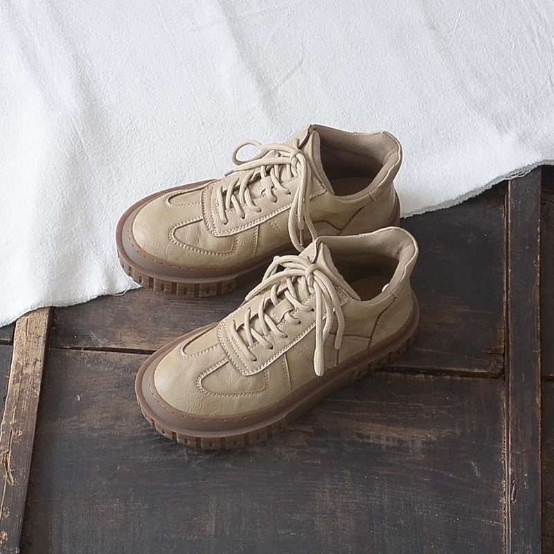 Women Retro Patchwork Casual Flat Ankle Boots-RAIIFY