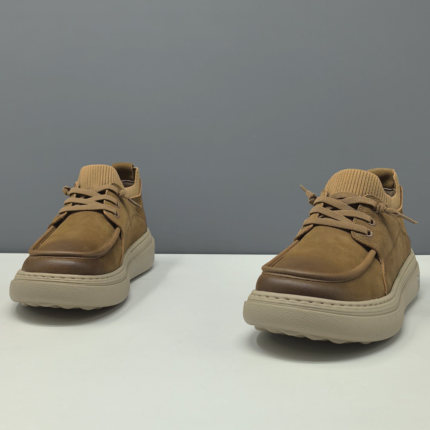 Men's Minimalism Plain Leather Slip-on Casual Shoes-RAIIFY