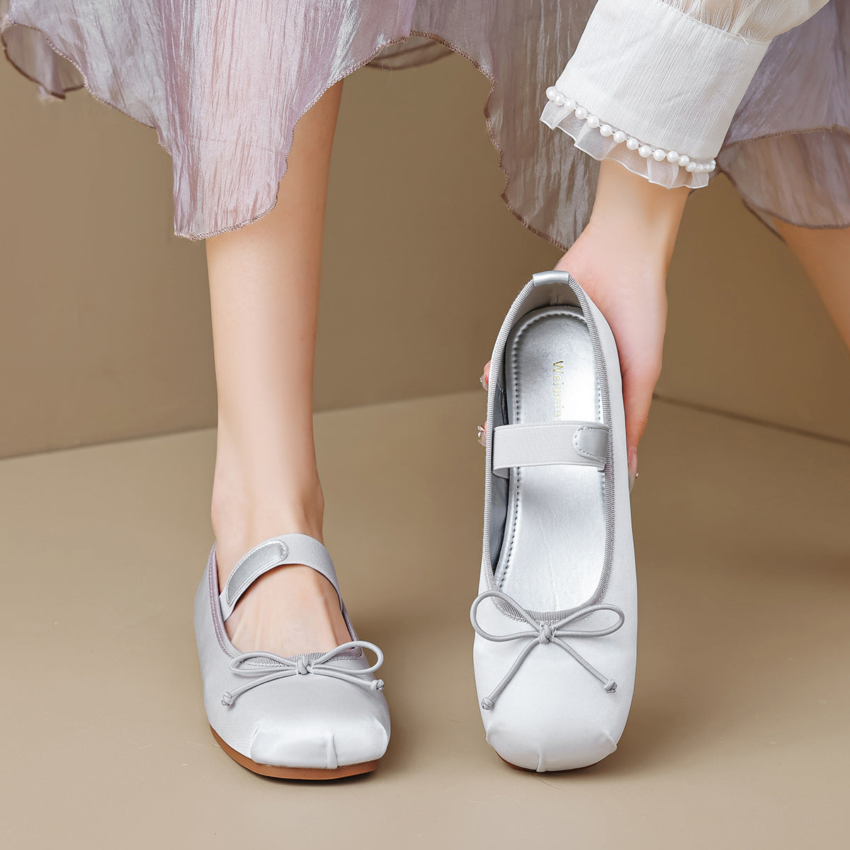 Women Cute Soft Canvas Flats Ballet Shoes-RAIIFY