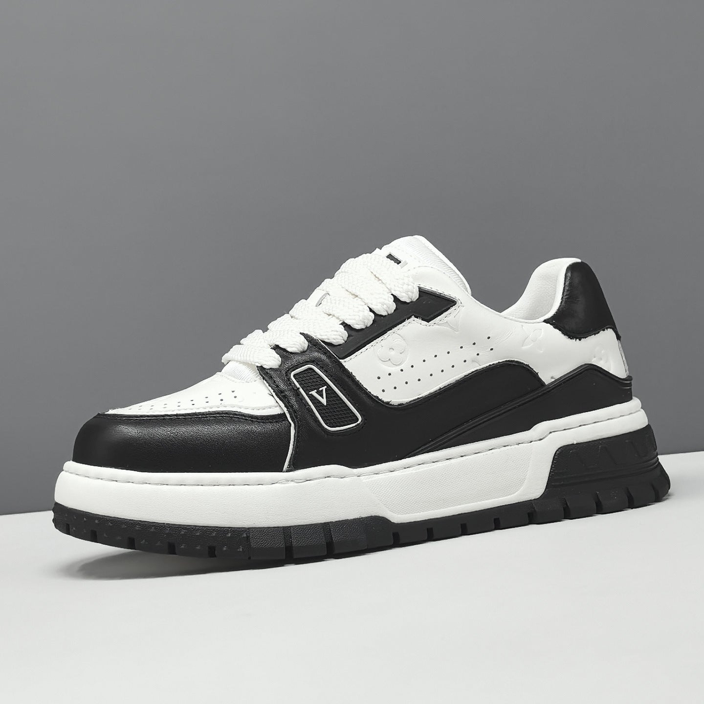 Men's Fashion Breathable Leather Casual Thick Soled Sneakers-RAIIFY